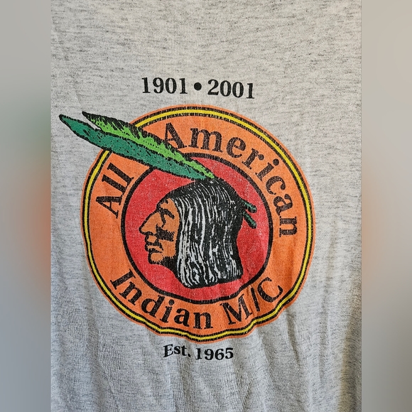 Vintage All-American Indian Motorcycles Tee - Picture 2 of 4
